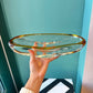 Vintage Crystal Canoe Art Glass Bowl