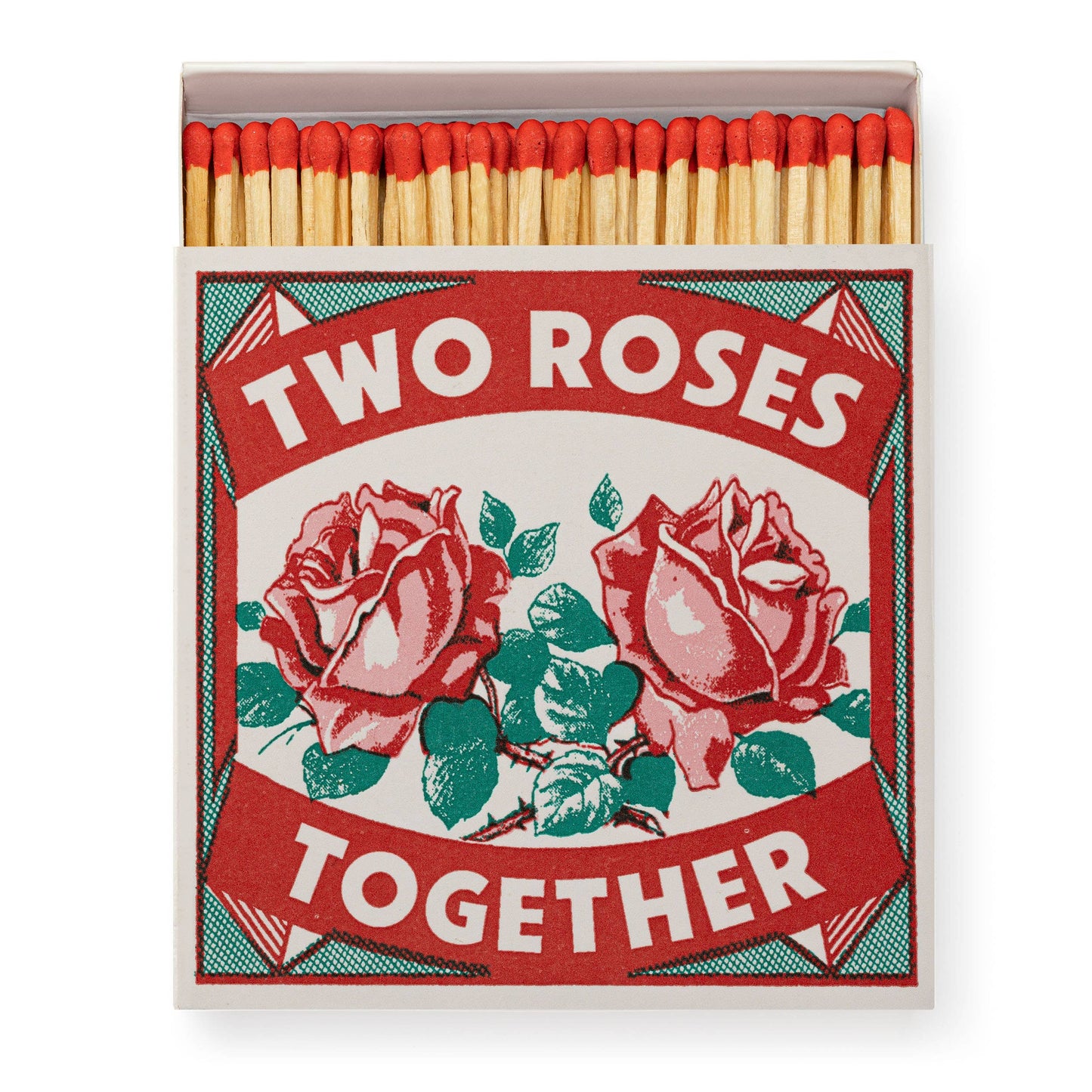 Two Roses Together Safety Matches