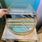 Vintage Gold Plated Art Deco Style Glass Vanity Box