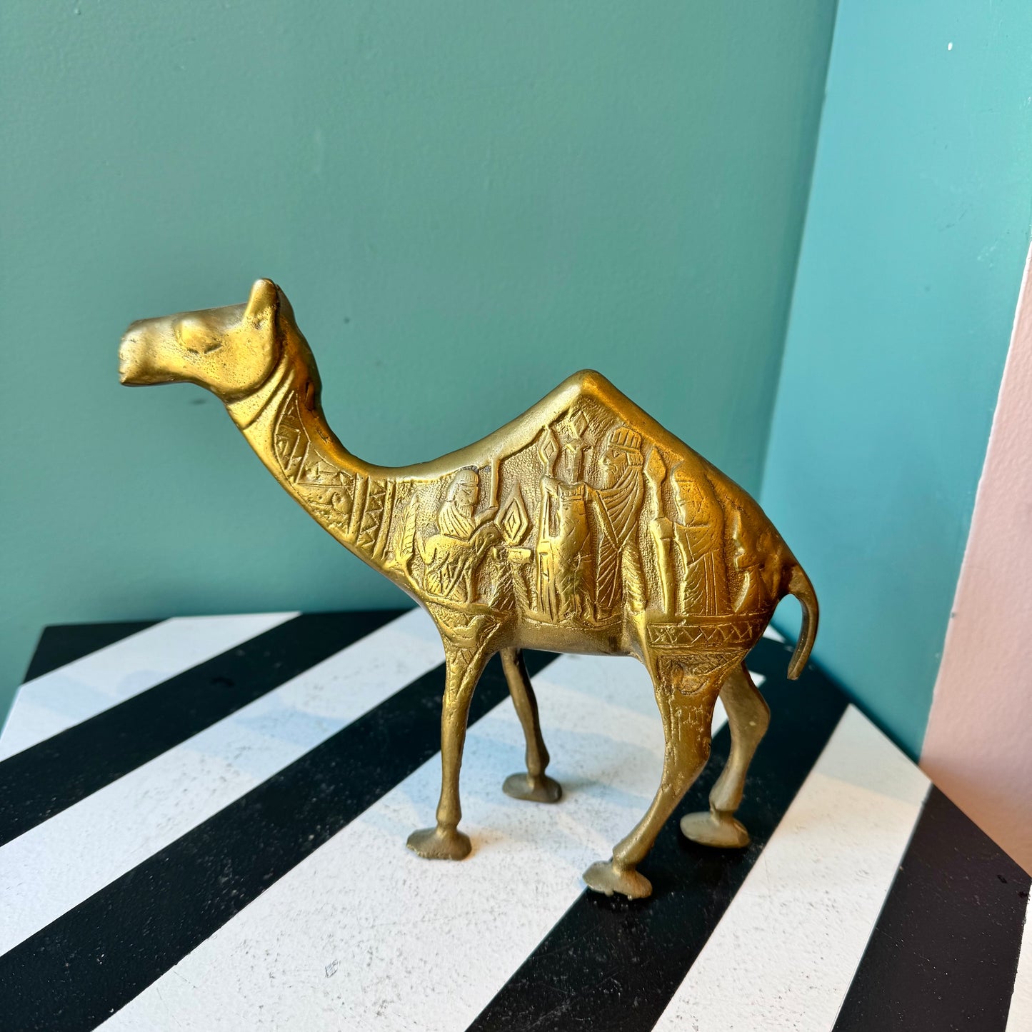 Vintage Brass Camel Figurine