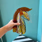 Vintage Glass Zebra Head Sculpture