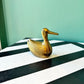 Vintage Brass Duck Figurine