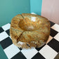 1960's Brown Alabaster Stone Slab Ashtray