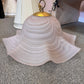 Vintage Murano Style Pink Swirl Pendant Chandelier