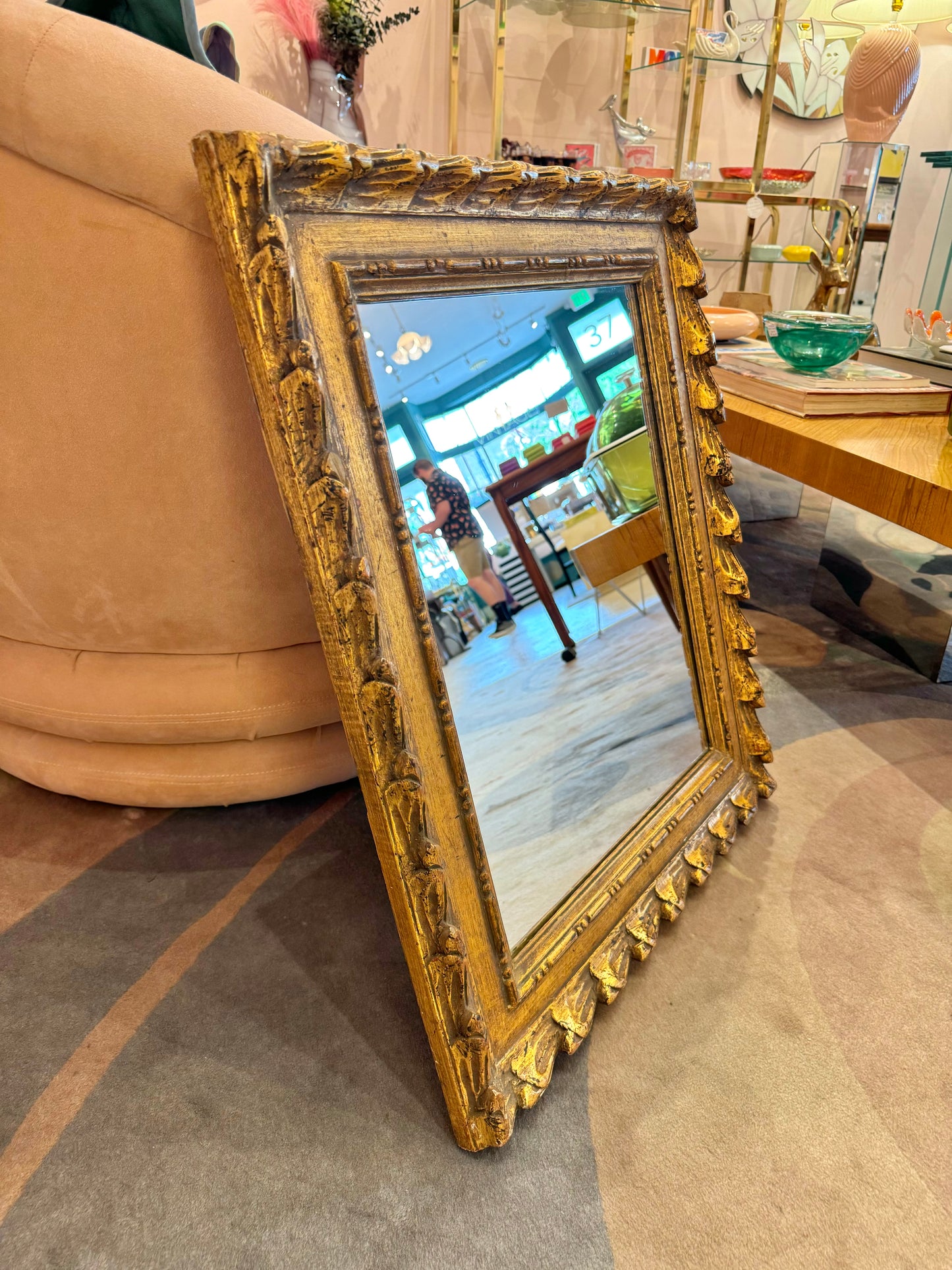 Vintage Gold Carved Mirror