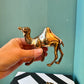 Pair of Vintage Brass Camel Figurines