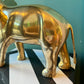 Large Vintage Brass Elephant Statue