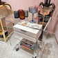 Vintage 3 Tier Lucite Rolling Cart/Shelf