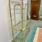 1980's Brass and Glass Etagere by DIA