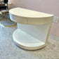 Vintage Cream Half Circle Side Table