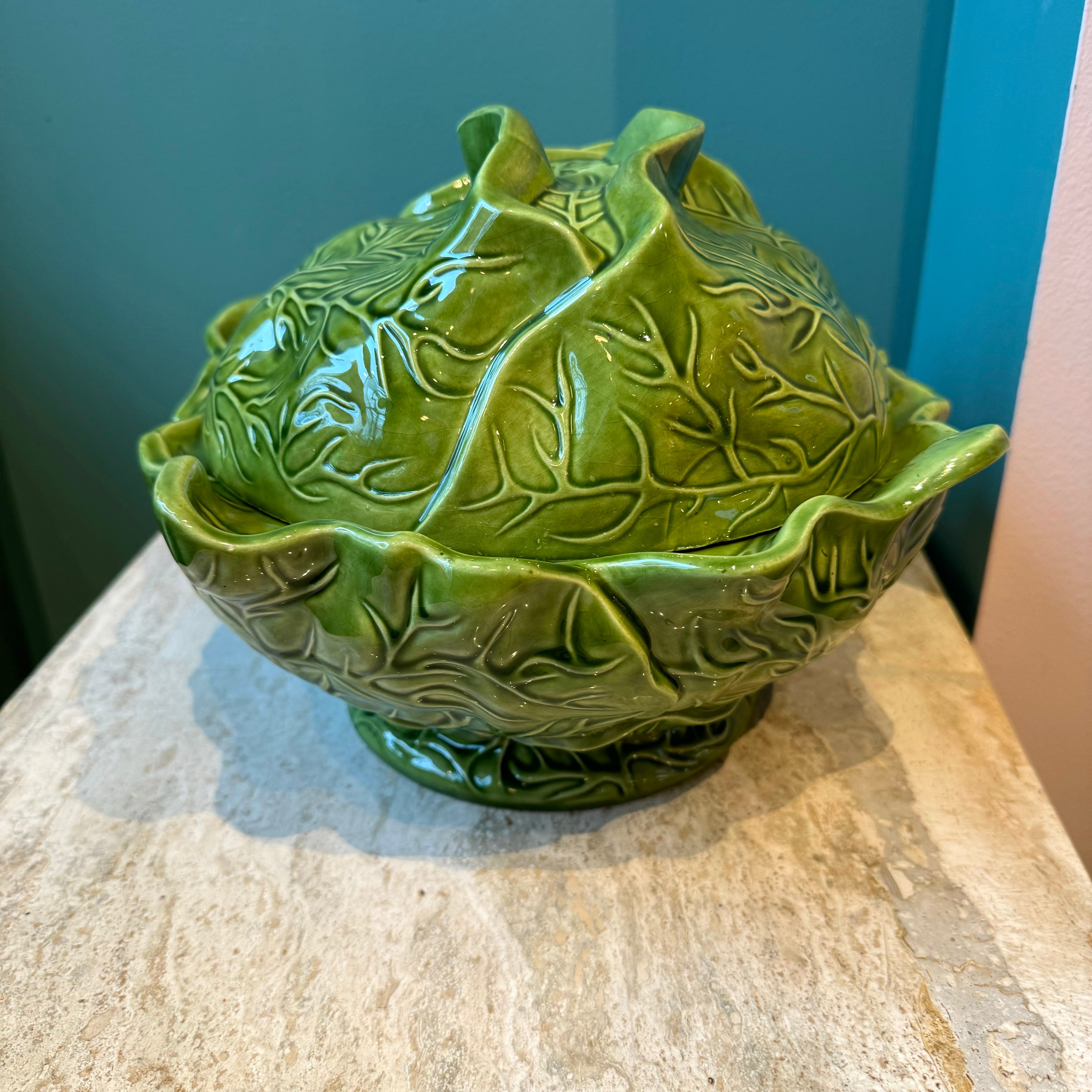 JERMENE Adorable selling cabbage tureen, vintage