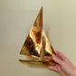 Vintage Brass Sailboat Statue