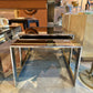 Vintage Brass and Smoked Mirrored Glass Nesting Tables