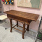Vintage Rattan and Bamboo Console Table