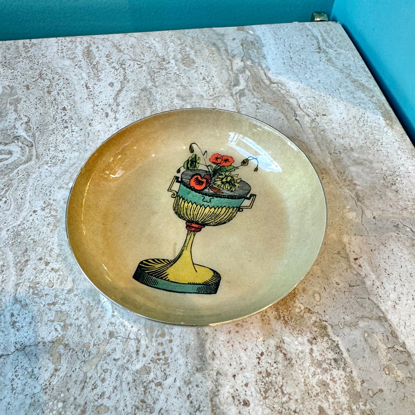 Tarot Cup Round Enamel Tray