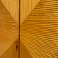 1980's Karl Springer Bamboo and Brass Trim Wardrobe