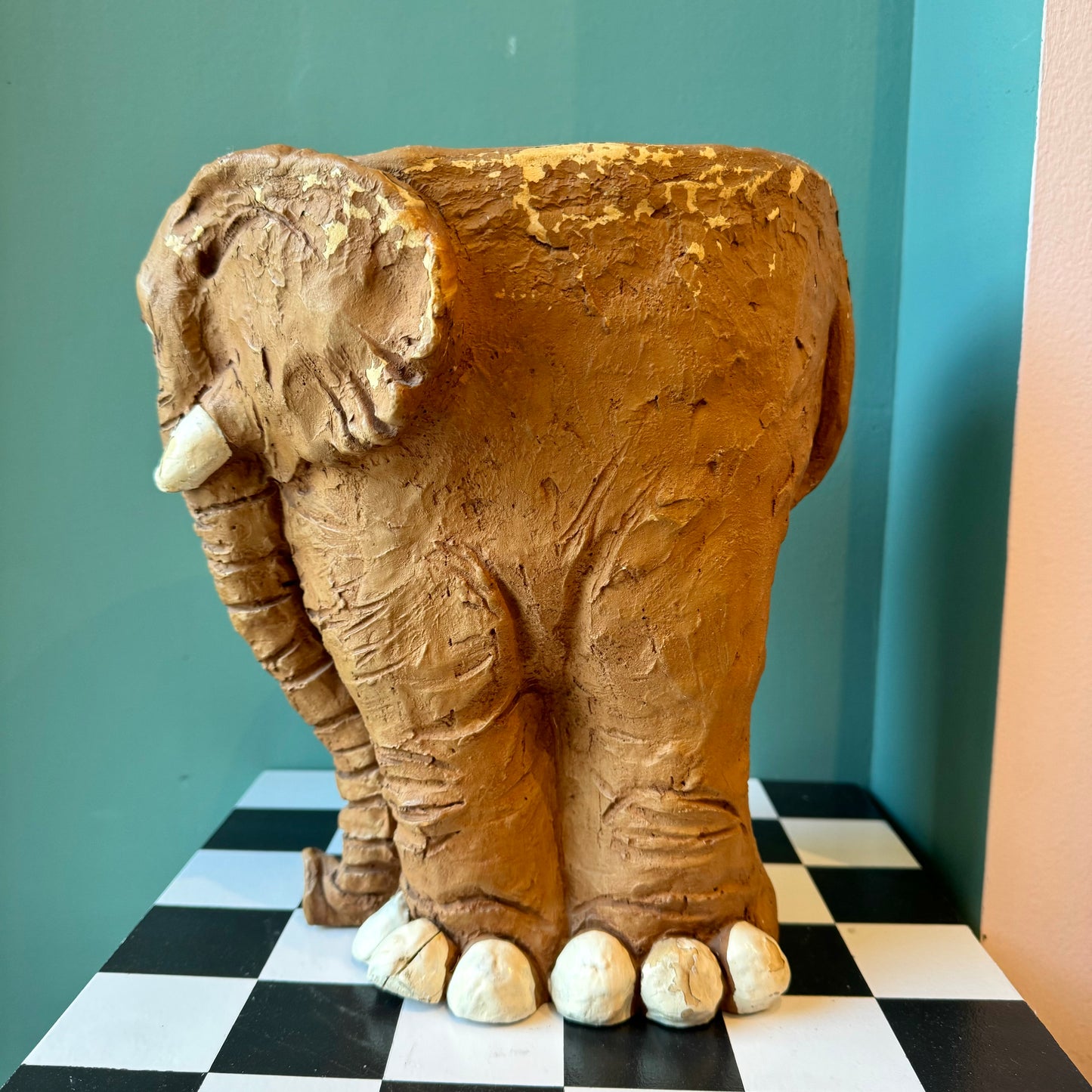 Vintage 1970’s Ceramic Elephant Planter by Dave Grossman