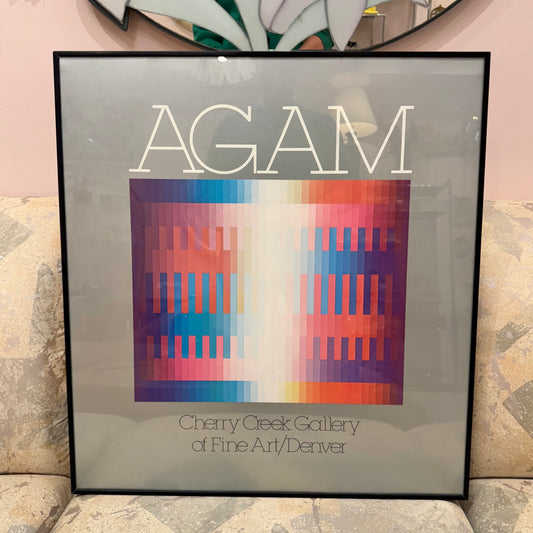 Vintage Framed AGAM Gallery Poster