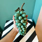 Mid Century Aventurine Stone Bunch of Grapes