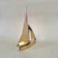 Vintage Brass Sailboat 8.5"