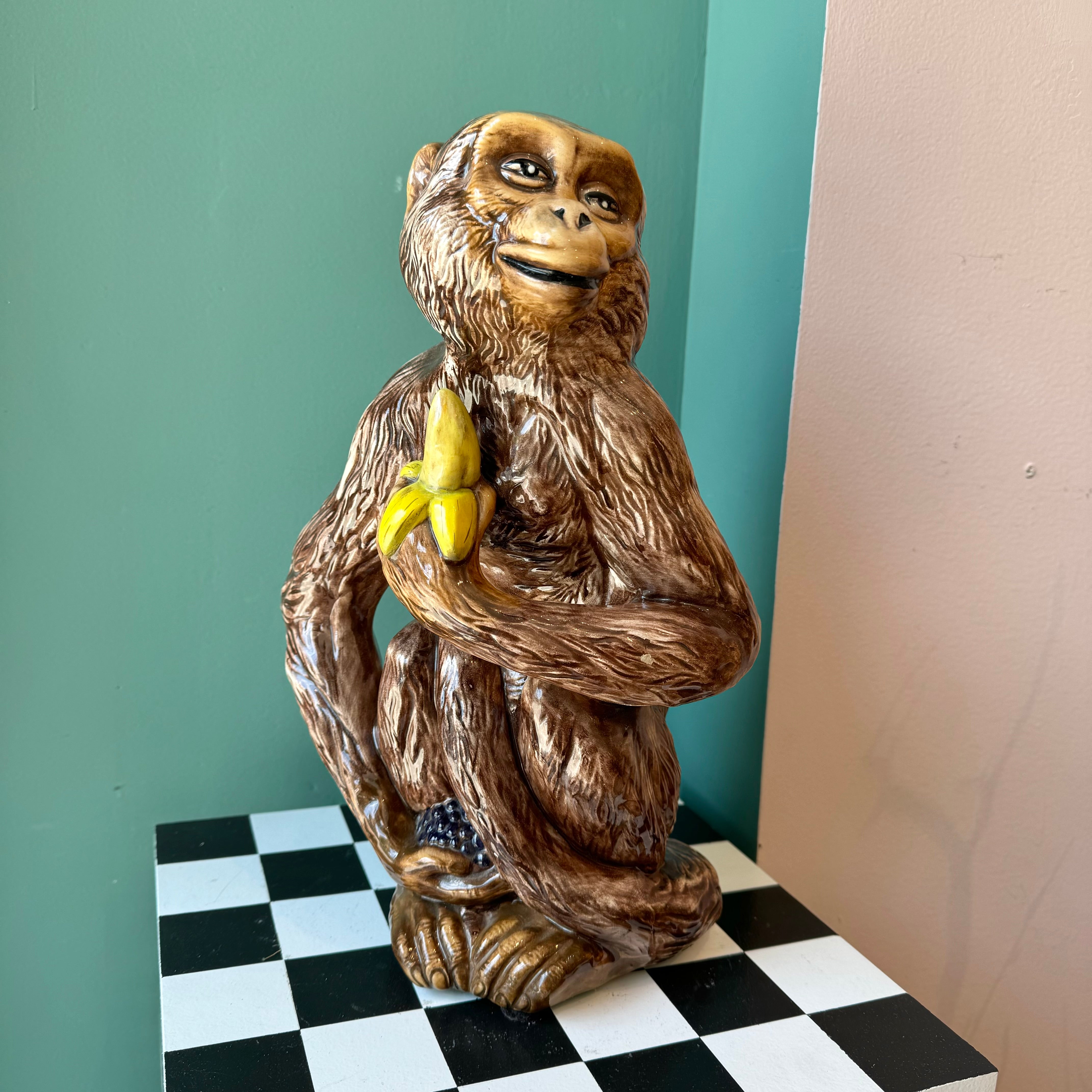 Vintage monkey store statues