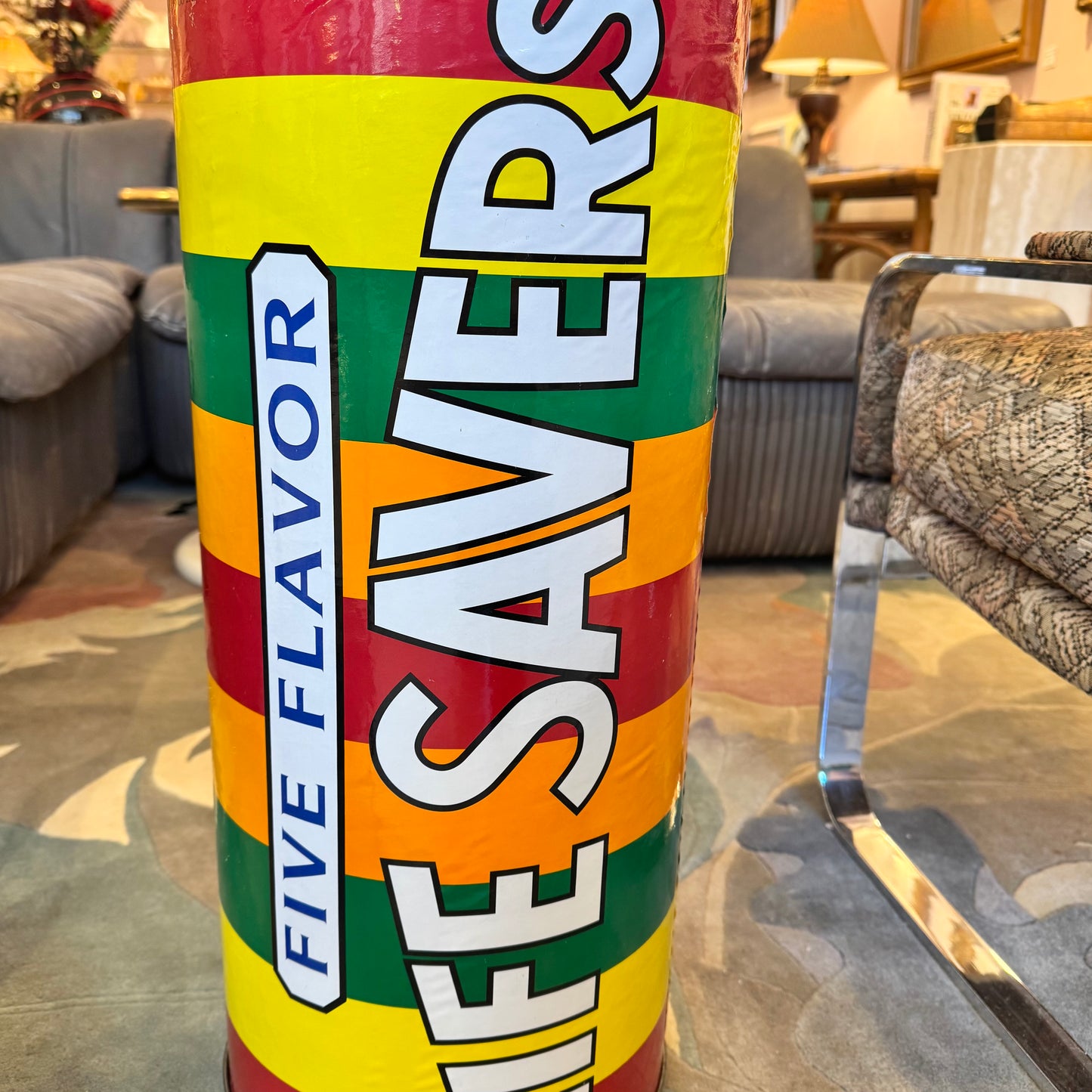 Vintage Oversized Life Savers Cannister