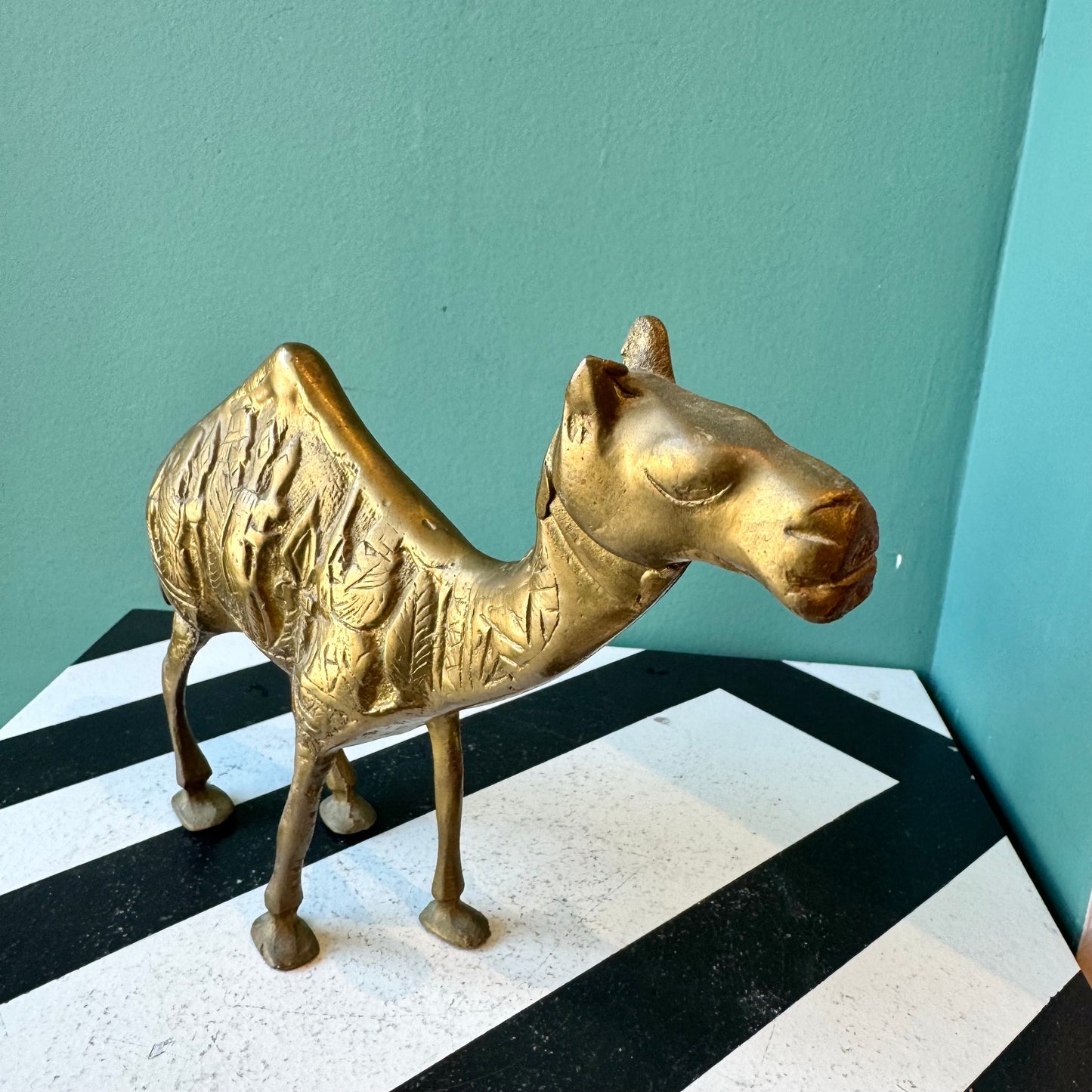 Vintage Brass Camel Figurine