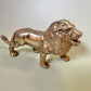 Vintage Brass Lion Statue