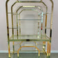 1980's Brass and Glass Etagere by DIA