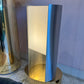 Vintage Paul Mayen Style Cylindrical Aluminum and Acrylic Table Lamp