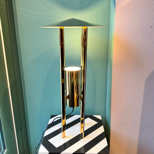 Vintage Richard Kelly Style Brass Space Age Lamp