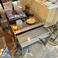 Vintage Brass and Smoked Mirrored Glass Nesting Tables