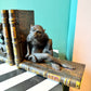 Pair of Vintage Ceramic Monkey Bookends