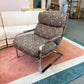 Vintage 1970’s Milo Baughman Style Chrome Cantilever Lounge Chair