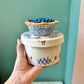 Vintage Ceramic Blueberry Pie Jar by Leslie Kanter