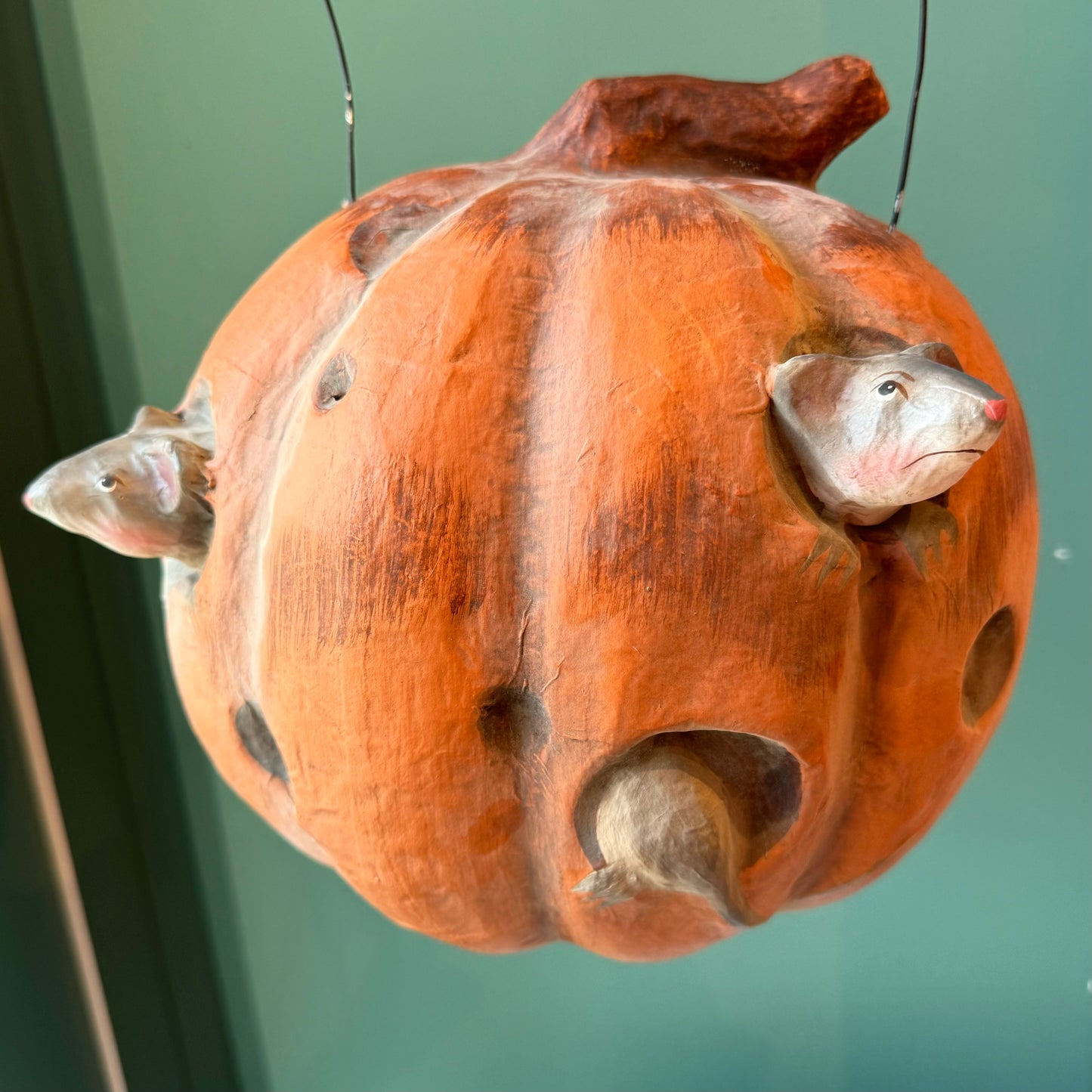 Pumpkin Patch Rat Candy Bucket