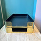 Vintage Brass Desk Tray by Smith Metal Arts Radius One/item