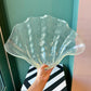 XL Vintage Lucite Clam Shell Bowl