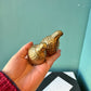 Pair of Vintage Brass Quail Figurines