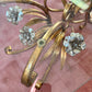 Vintage Italian Gold Gilt Floral Bouquet Wheat Sheaf Coffee Table