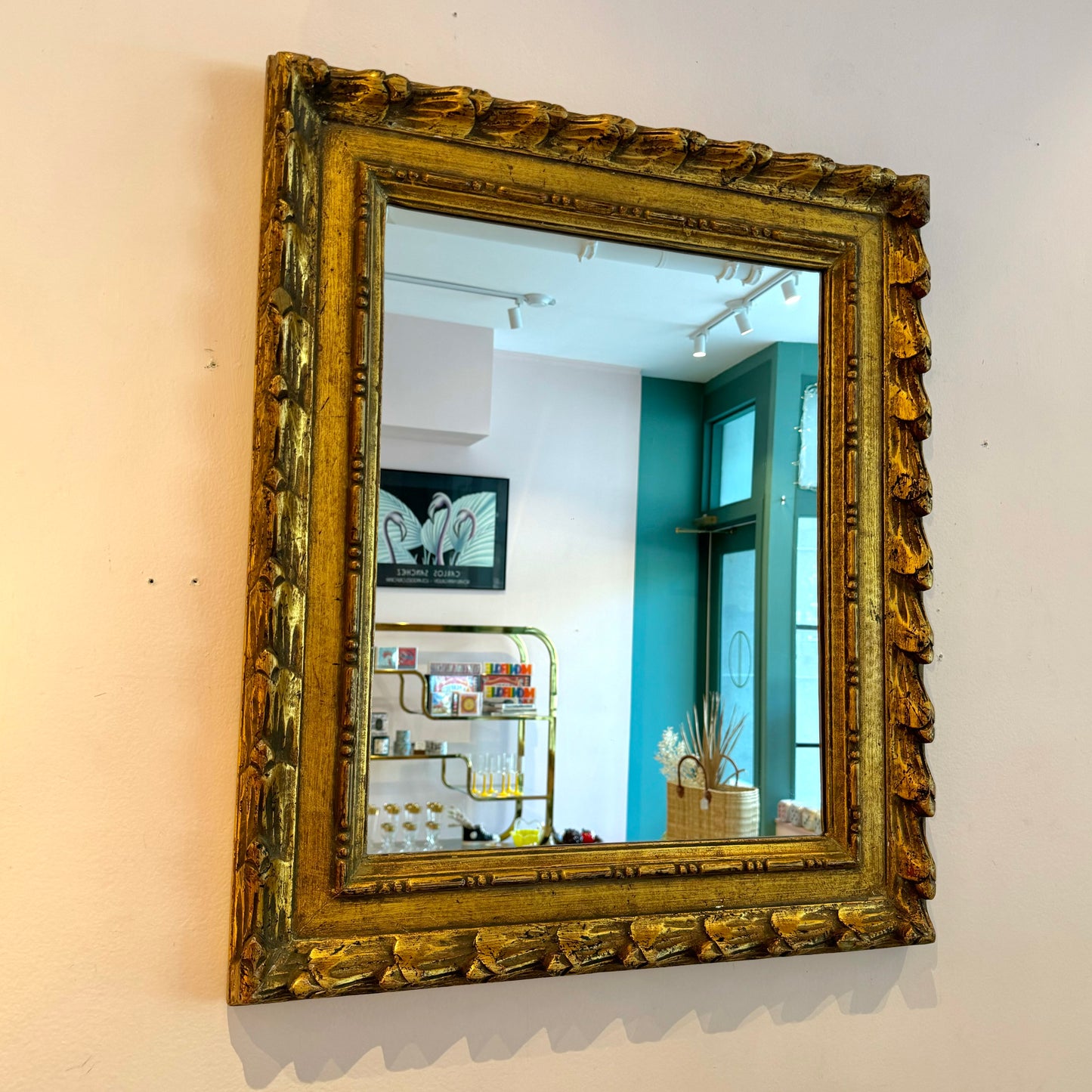 Vintage Gold Carved Mirror