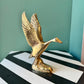 Vintage Brass Duck Figurine