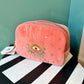 Pink Velvet Celestial Eye Makeup Bag by Elizabeth Scarlett London