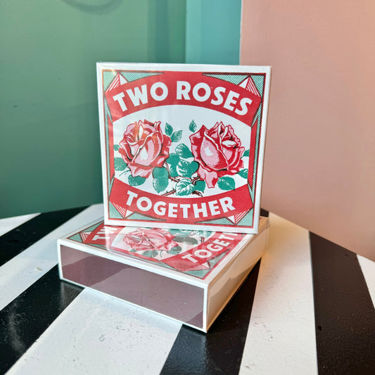 Two Roses Together Safety Matches