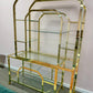 1980's Brass and Glass Etagere by DIA