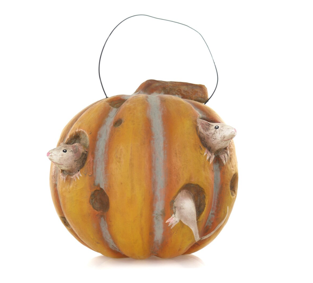 Pumpkin Patch Rat Candy Bucket