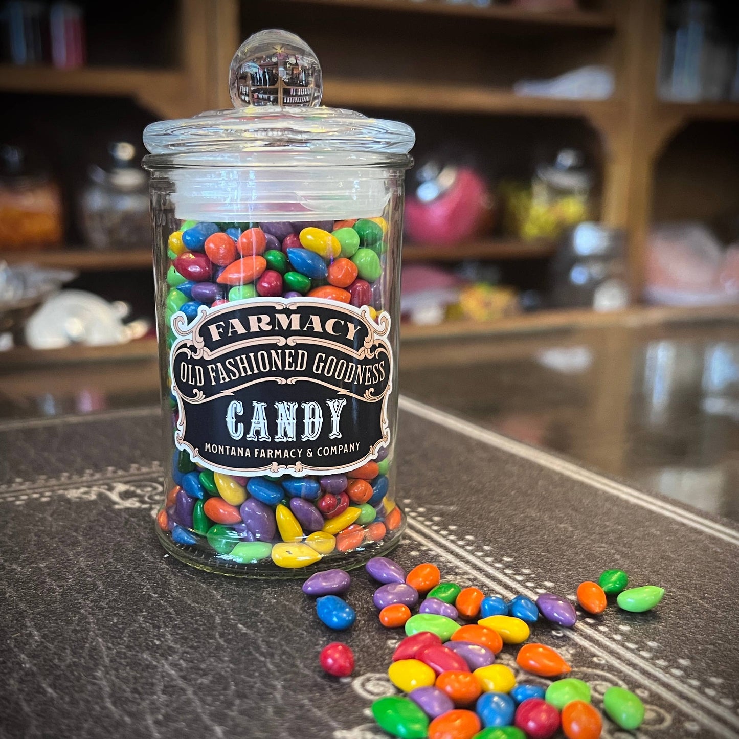 Apothecary Candy Jar: Chocolate Sunflower Seeds