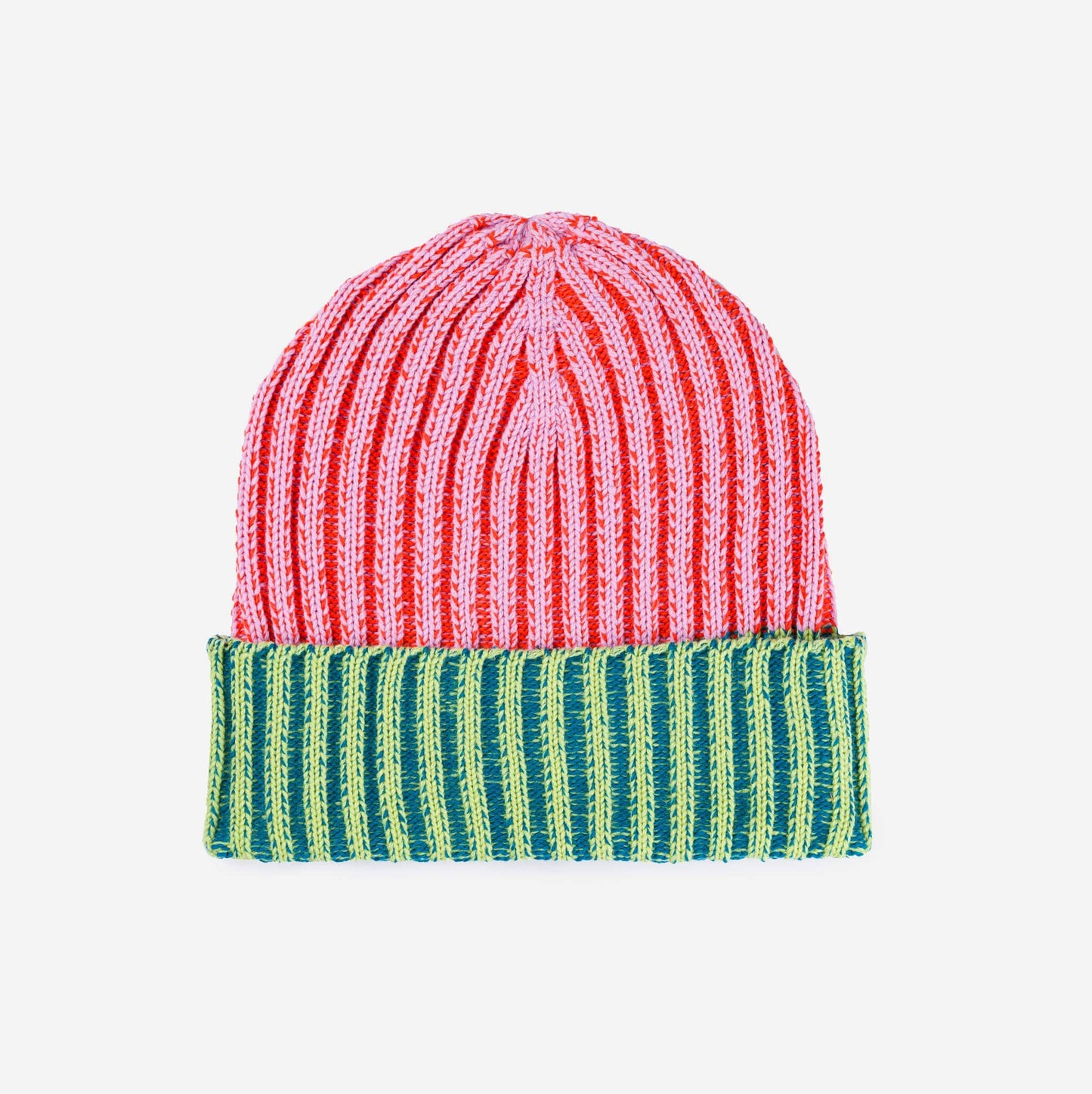 Big Stripe Beanie: Poppy Lilac