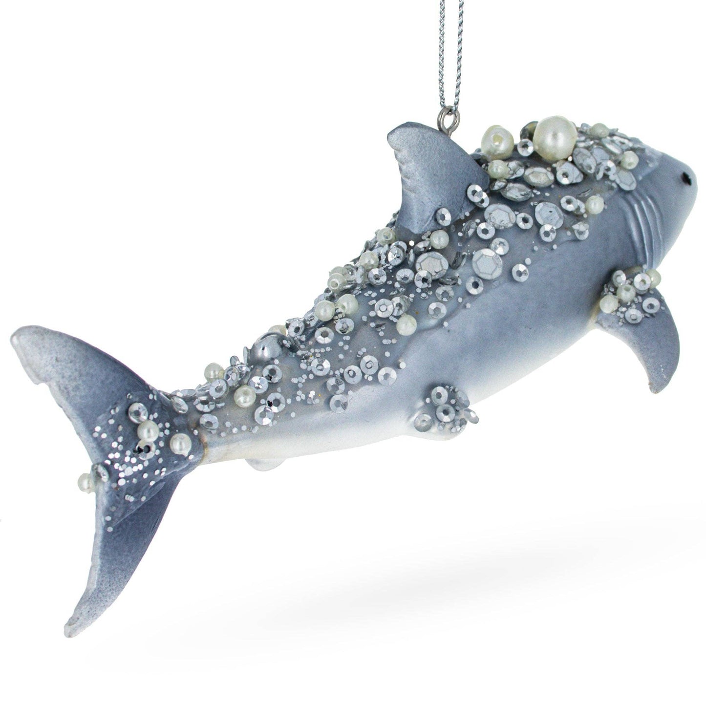 Beaded Shark Ornament