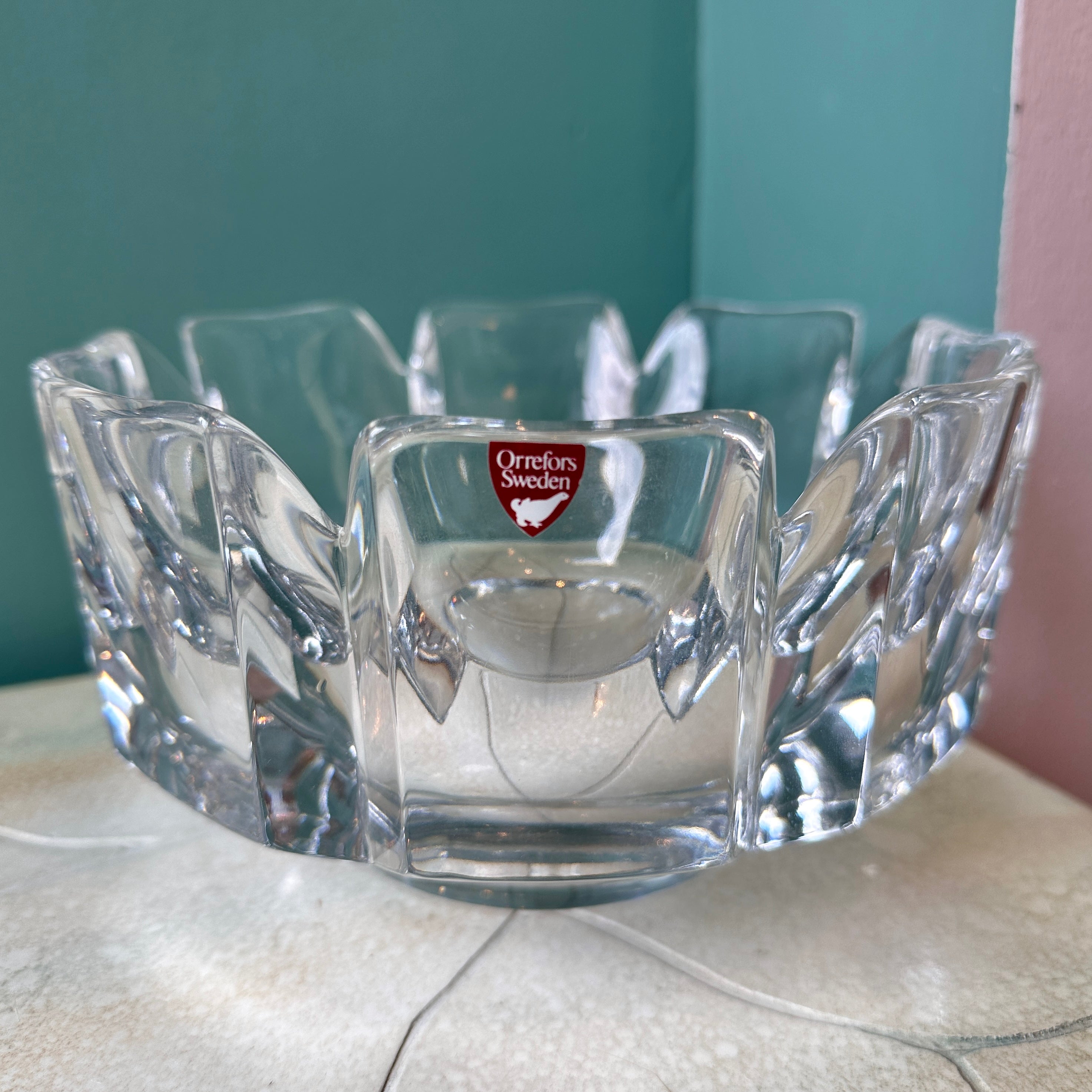 Orrefors Sweden Vintage Crystal Bowl cheapest